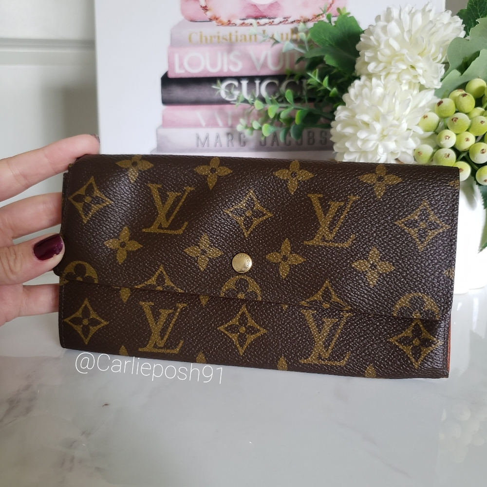 Authentic Pre-owned Vintage Louis Vuitton Sarah Flap Long Wallet - Picture 6 of 15
